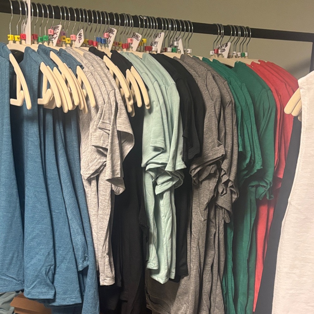 Bella Canvas Short Sleeve Tees - Blue, Black, Gray, Green, Red